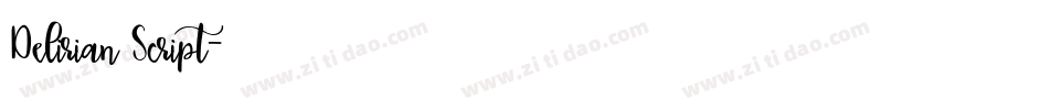 Delirian Script字体转换